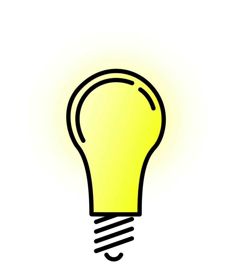 Lightbulb Bright Clipart Vector Clip Art Online Royalty Free Design    