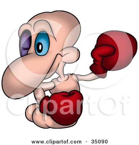 Pink Boxing Gloves Cancer Clipart Pink Worm With A Black Eye