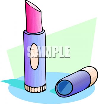 Royalty Free Clipart Image  Tube Of Pink Lipstick