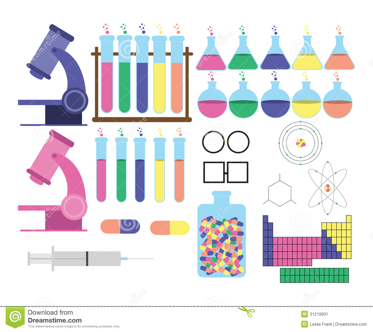 Science Themed Objects Stock Image   Image  31210601