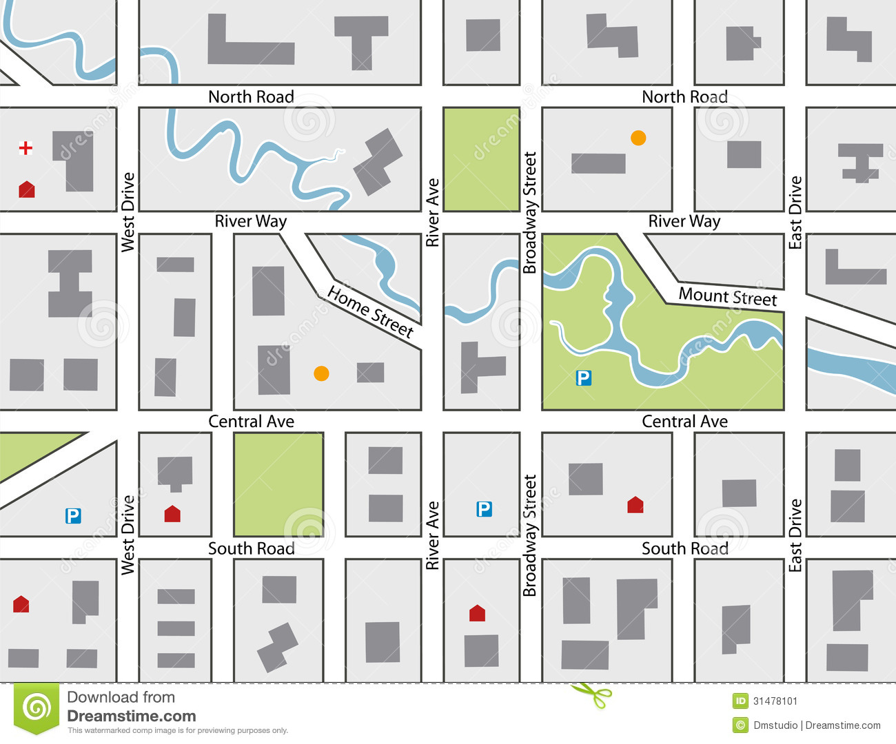 City Map Clipart - Clipart Suggest Throughout Blank City Map Template