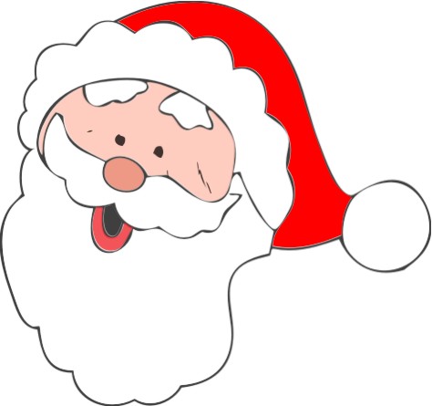 Vector Clipart Of Father Christmas Inside A Pdf File Ready For    
