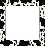 Vector Frame With Abstract Cow Skin Texture Stock Illustrations