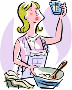 Woman Baking Clipart Woman Baking A Cake Royalty Free Clipart Picture