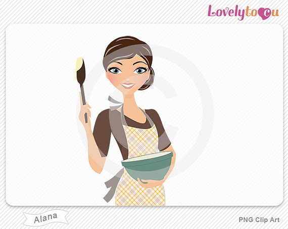 Woman Baking Digital Png Clipart  Alana 472