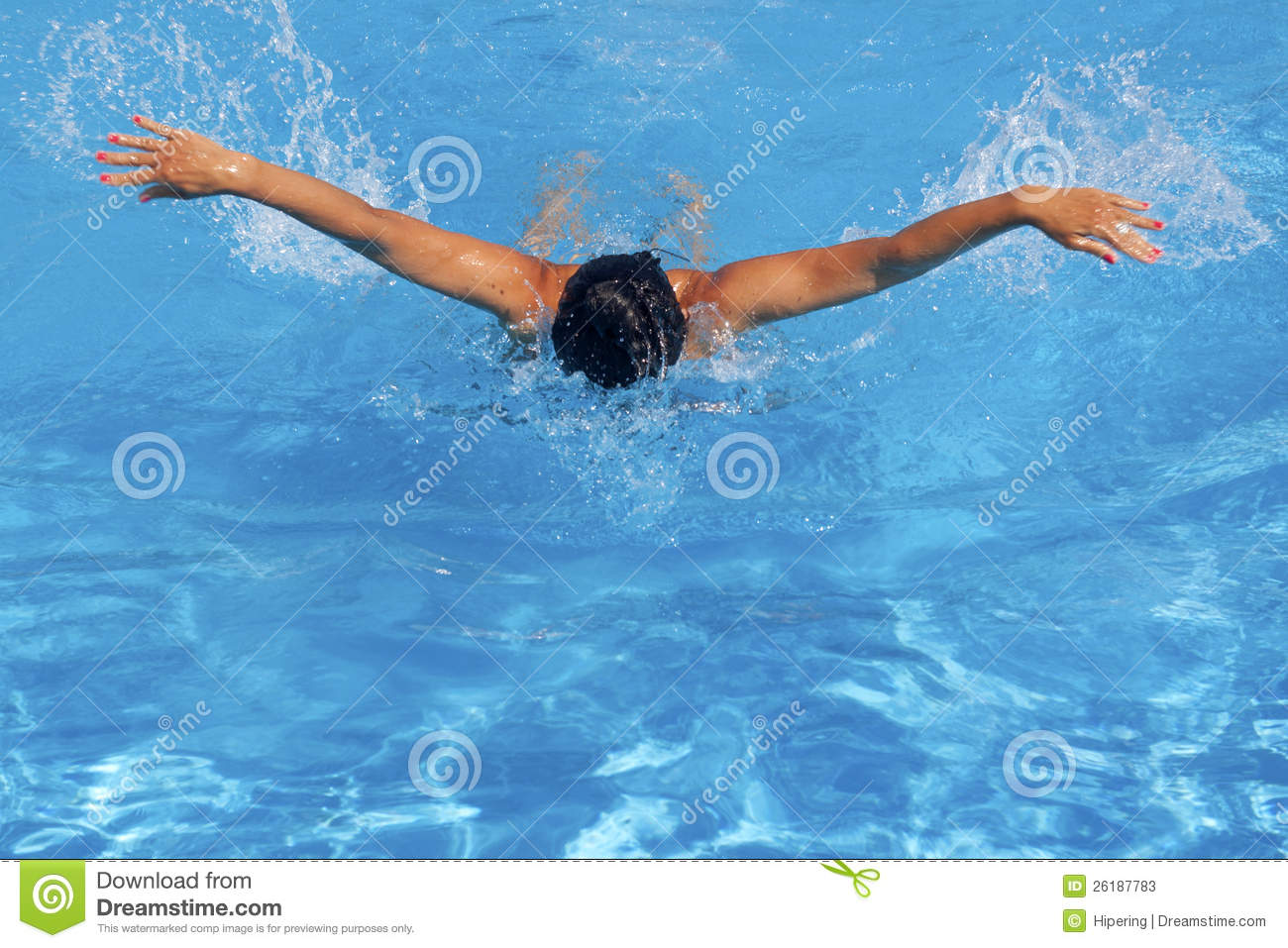 Athletic Female Swimmer Stock Photos   Image  26187783