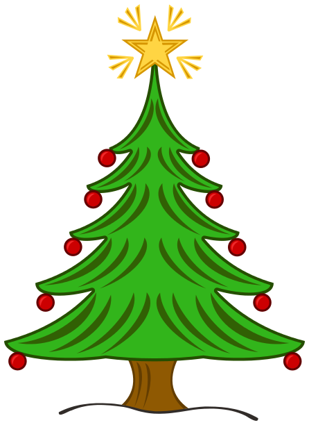 Christmas Tree Gold Star   Http   Www Wpclipart Com Holiday Christmas