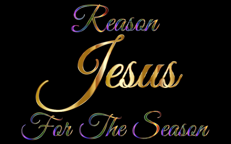 Clipart   Jesus Reason For The Season Typography