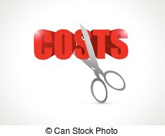 Cut Costs Concept Illustration Design Clip Art Vector