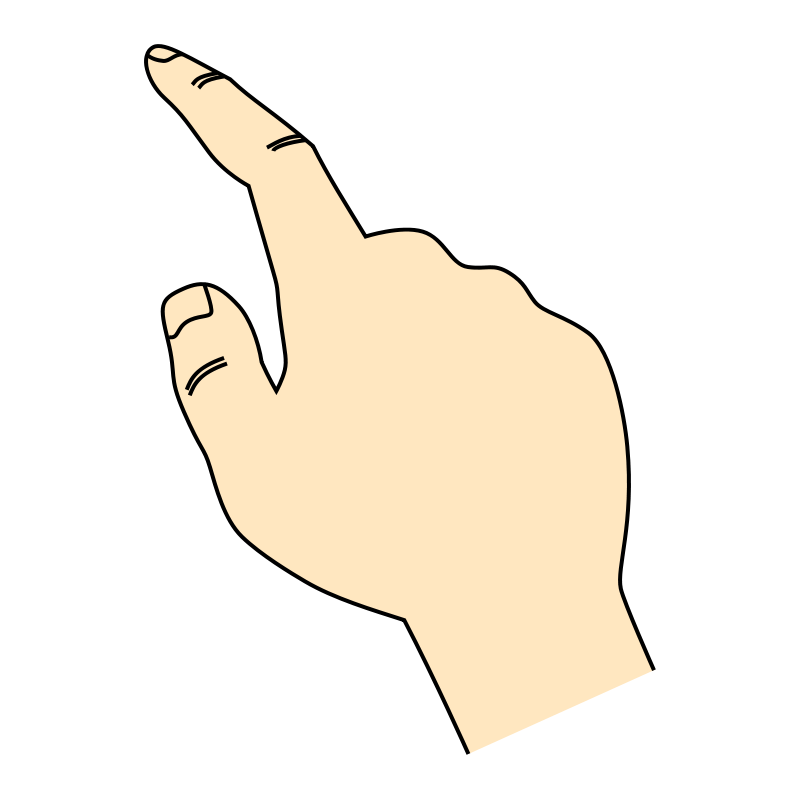 Free Finger Pointing Clip Art