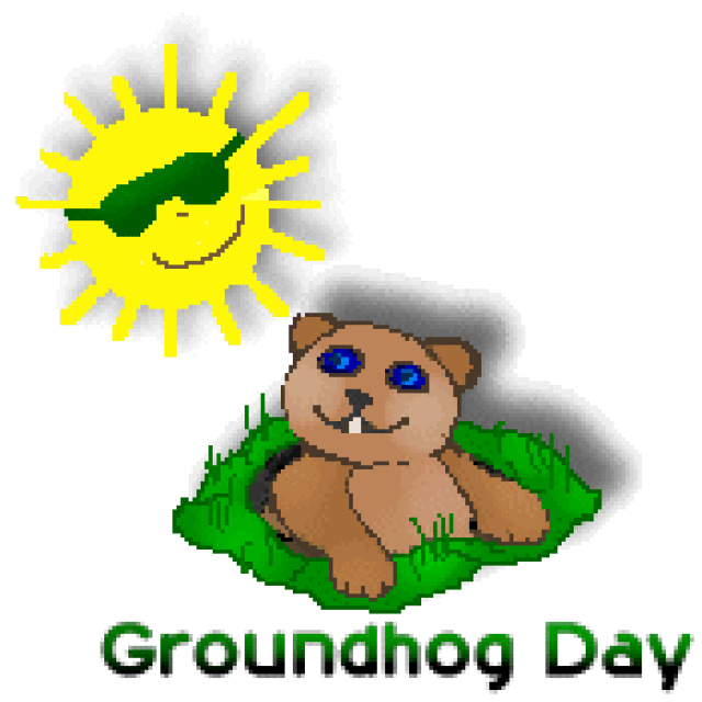 Groundhog Clip Art Of Groundhogs In Snow And Groundhogs In Rain And