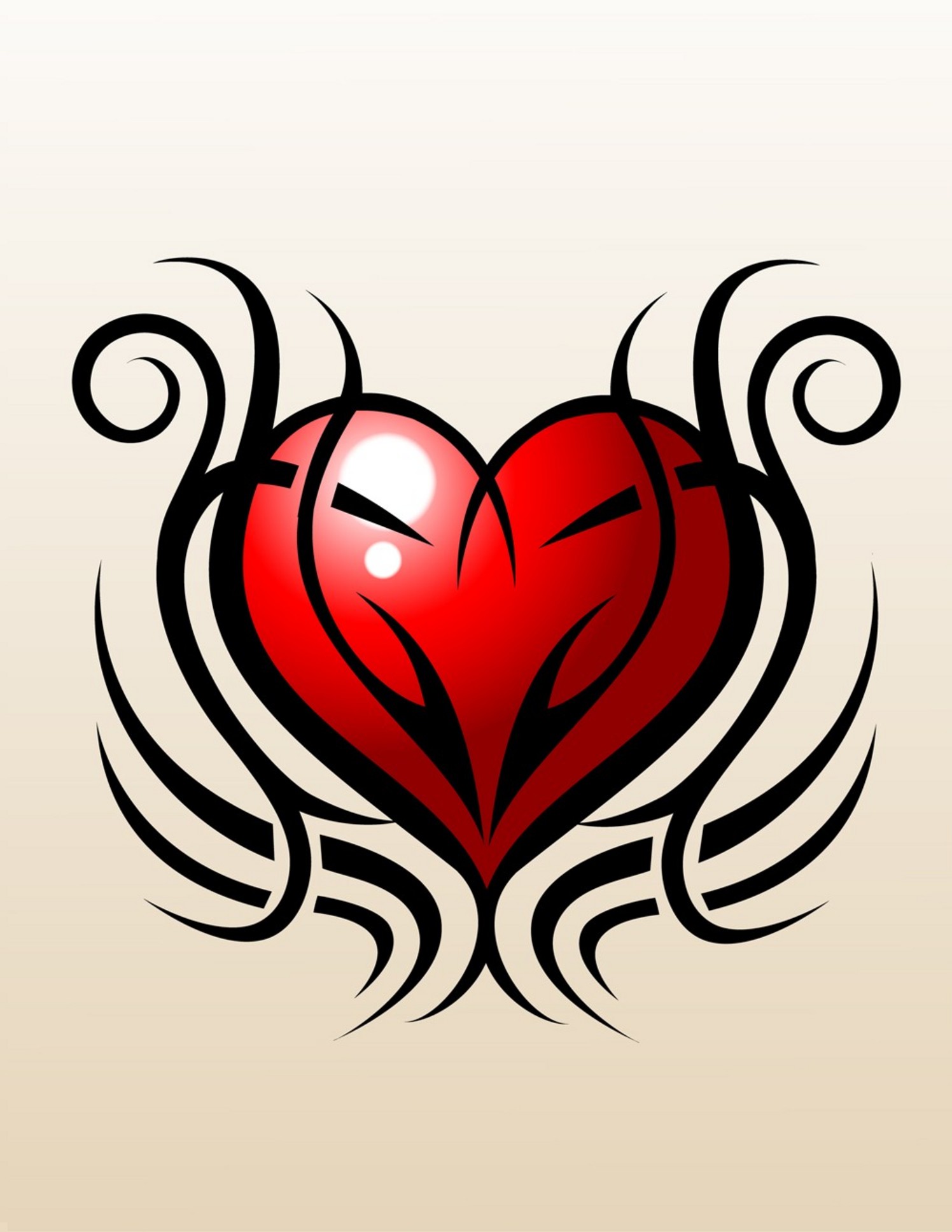 Pictures Of A Heart Tattoo   Clipart Best
