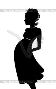 Pregnant Woman   Vector Clipart