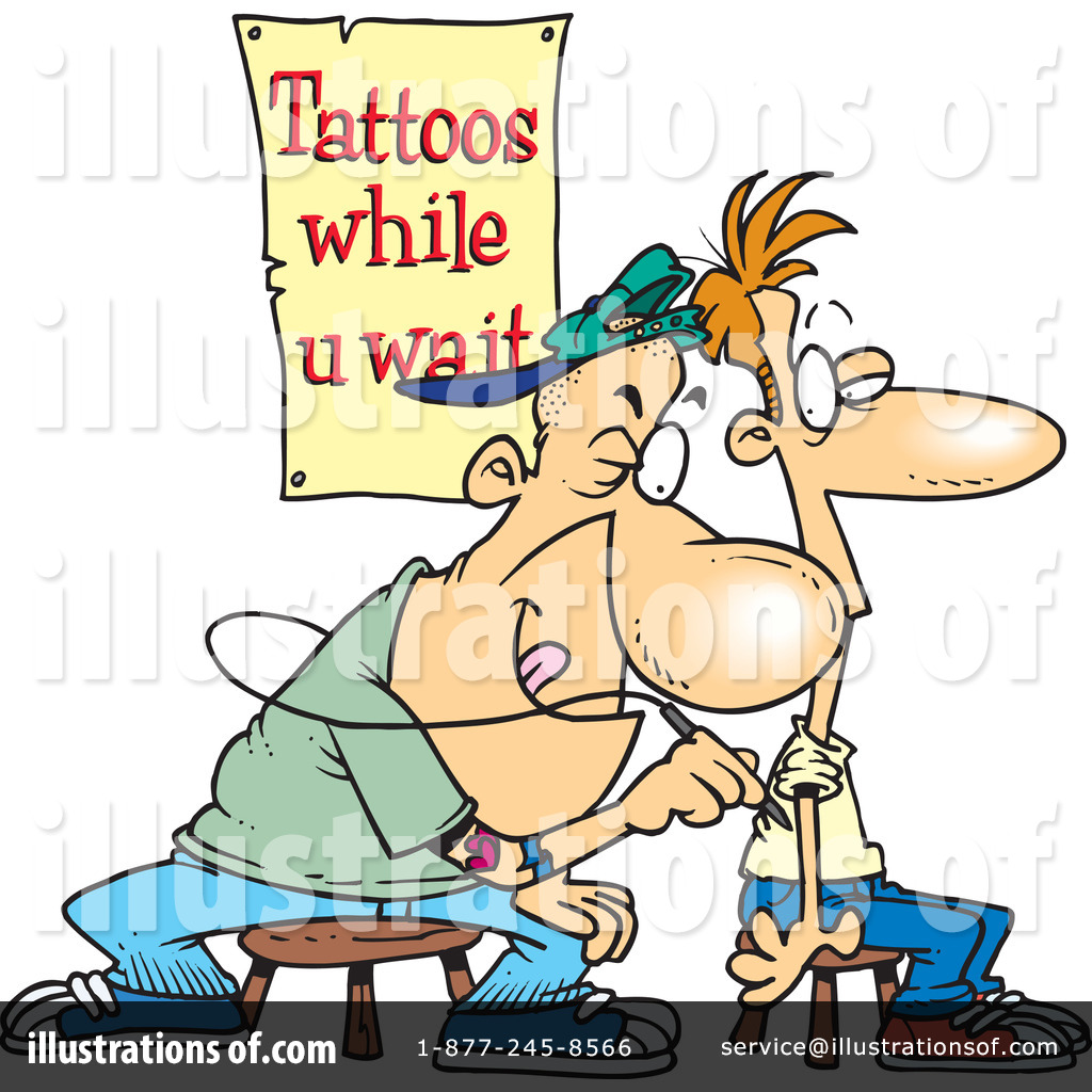 Royalty Free  Rf  Tattoos Clipart Illustration By Ron Leishman   Stock