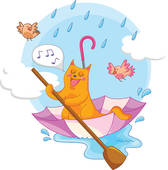 Singing Rain Clipart Illustrations  15 Singing Rain Clip Art Vector
