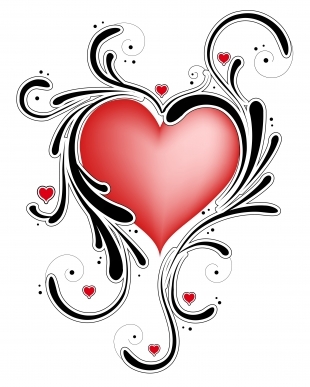 Swirl Heart Tattoo   Clipart Best