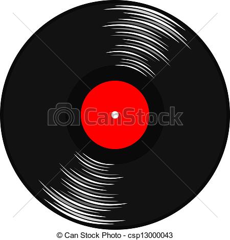 Vector   Vinyl Gramophone Record   Stock Illustration Royalty Free