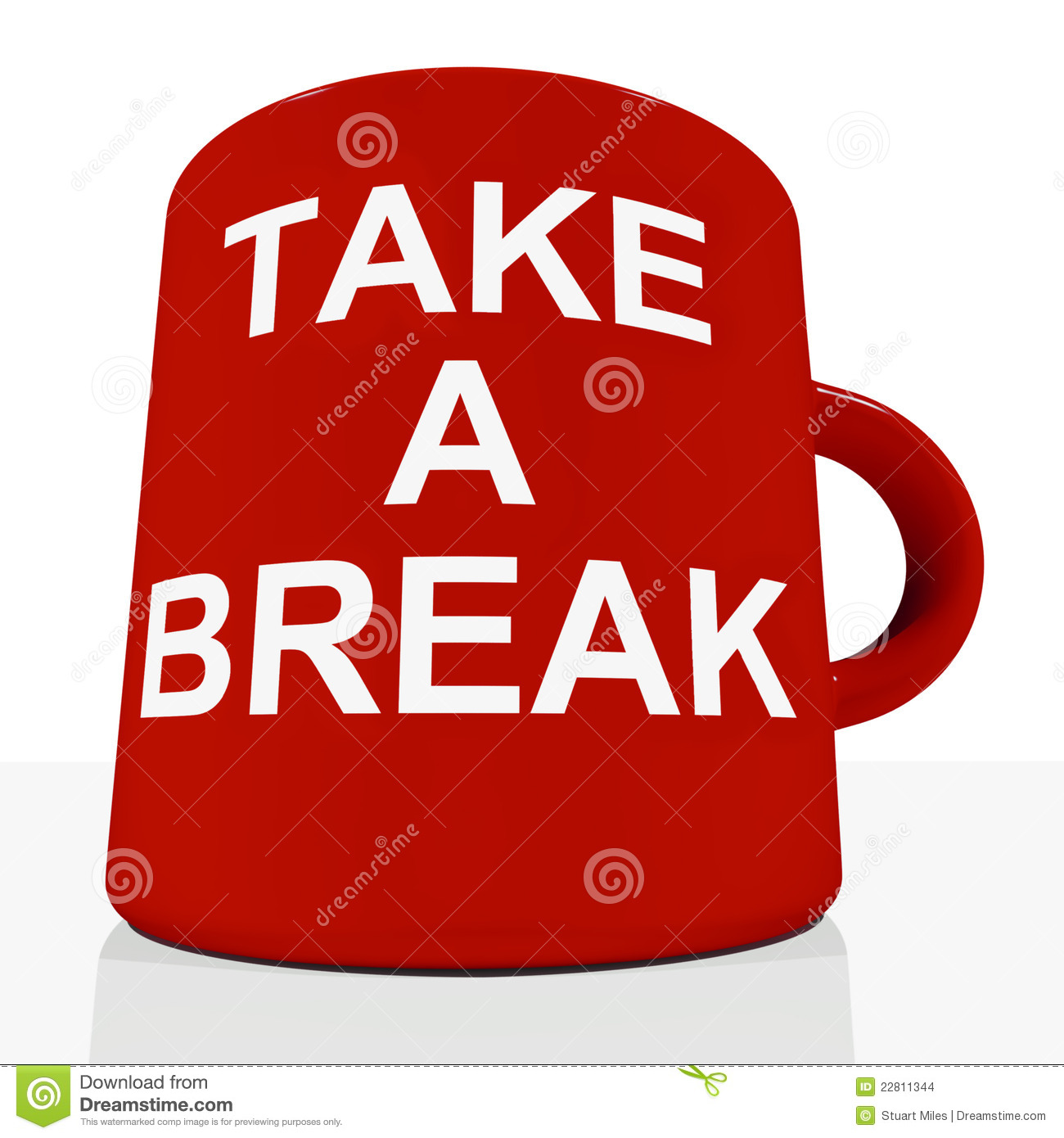Work Break Clipart Take A Break Mug Showing