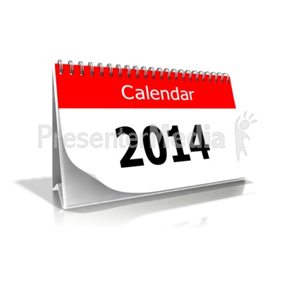 2014 Desk Calendar   Presentation Clipart   Great Clipart For