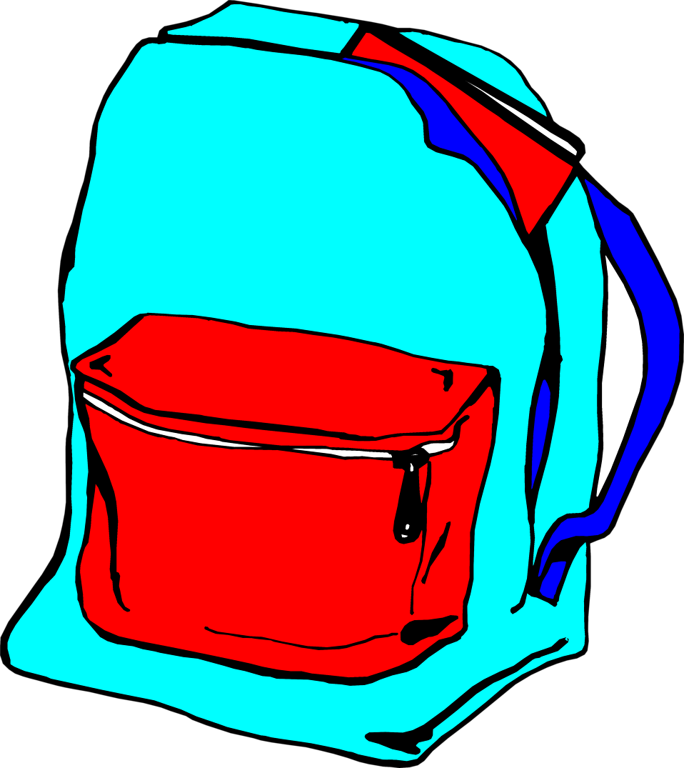 Backpack   Free Stock Photo   Illustration Of A Blue Book Bag     7889