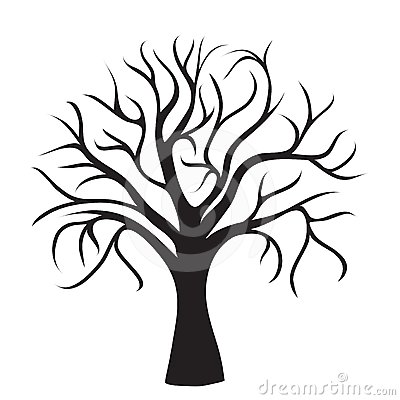 Clip Art Tree No Leaves Black Tree Leaves 24620458 Jpg