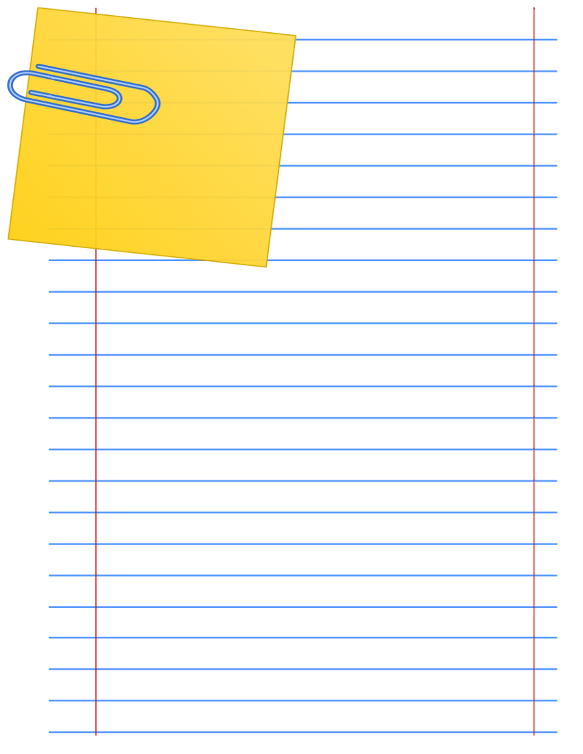 Paper Clip Note Page    Page Frames Background Pages Page Backgrounds