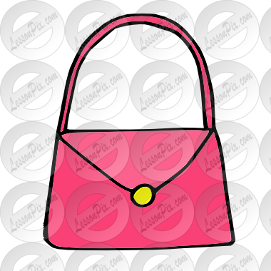 Purse Picture For Classroom   Therapy Use   Great Purse Clipart