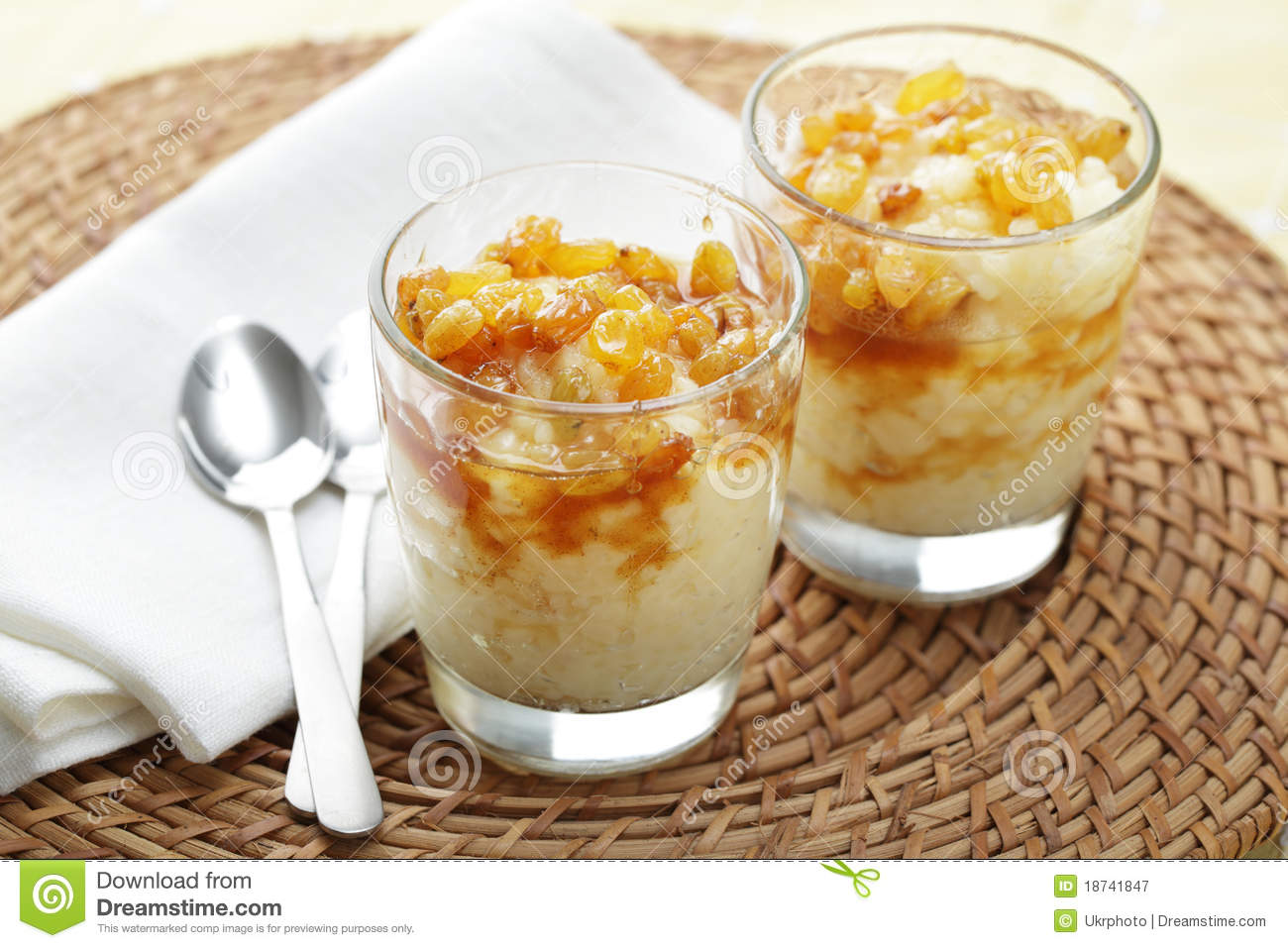 Rice Pudding Royalty Free Stock Photography   Image  18741847