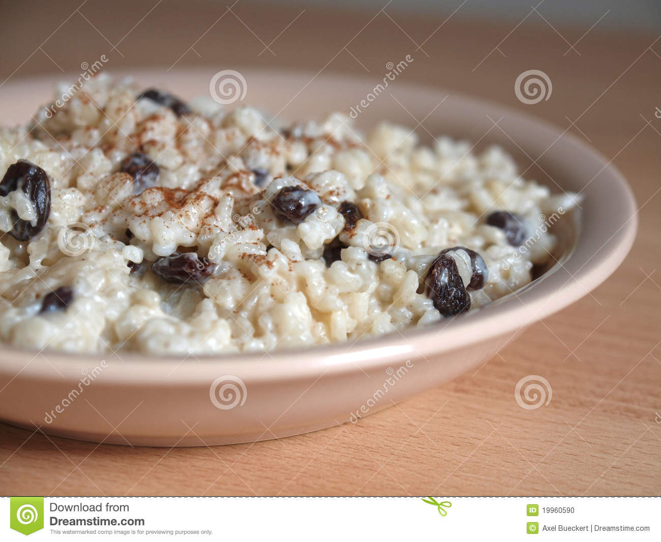 Rice Pudding Stock Photo   Image  19960590