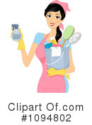 Royalty Free  Rf  Spring Cleaning Clipart Illustration  1094802