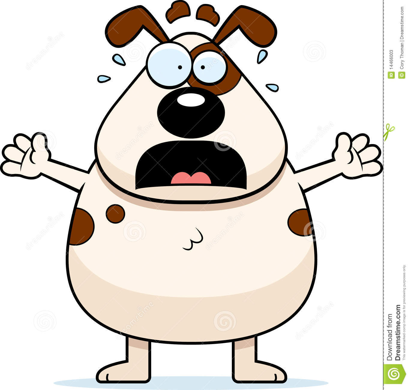 Scared Dog Clipart