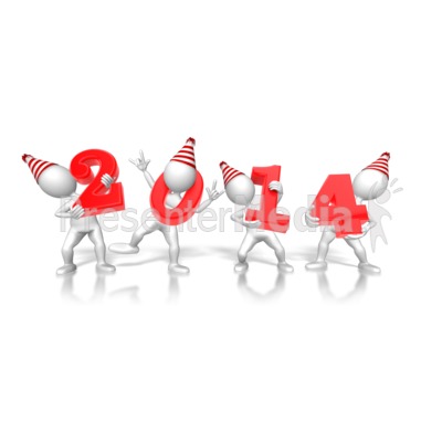 Stick Figures Holding 2014   Presentation Clipart   Great Clipart For    
