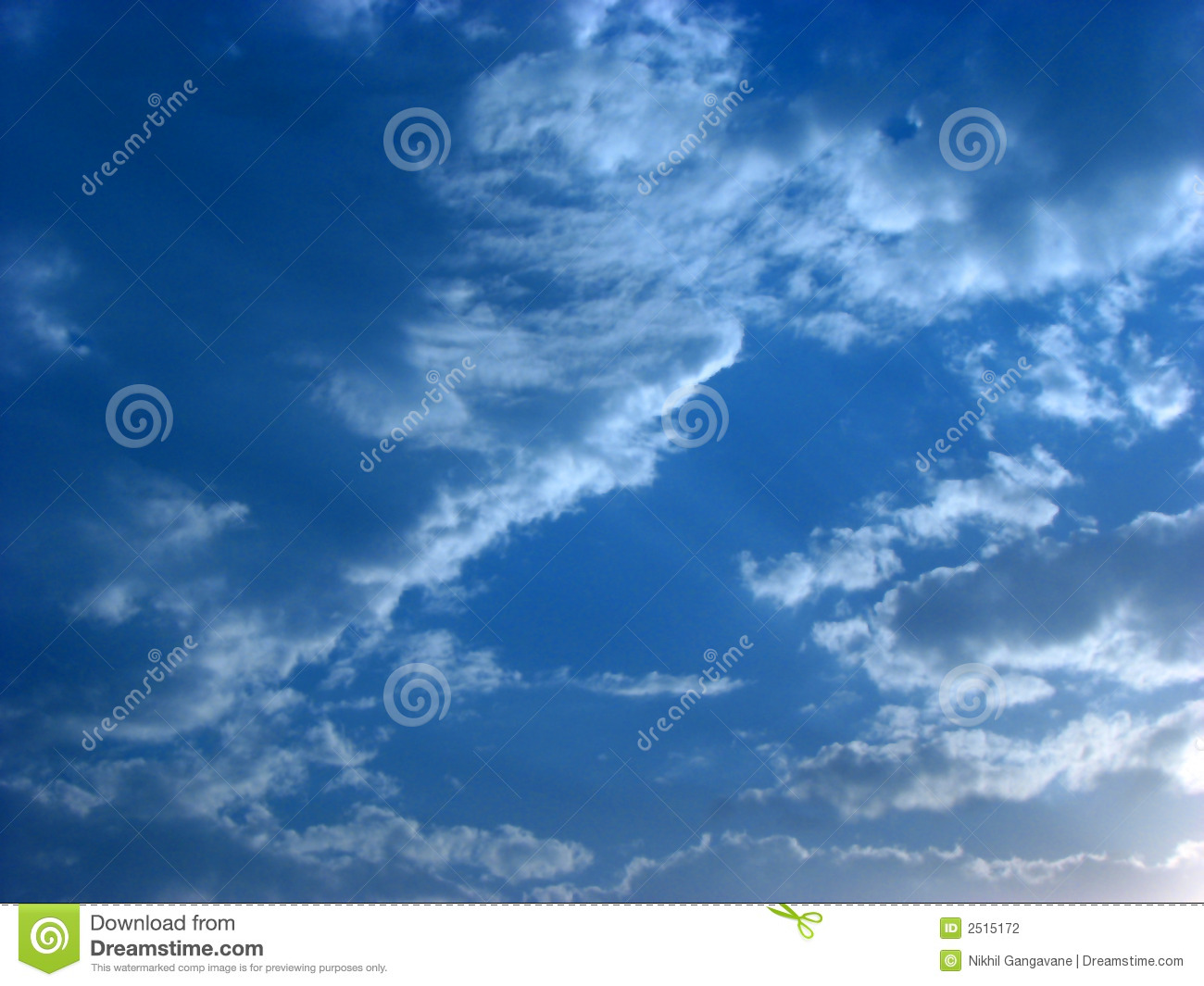 Blue Skies Stock Photography   Image  2515172