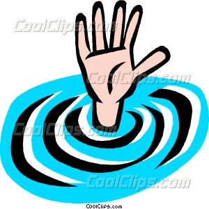 Clipart Man Drowning