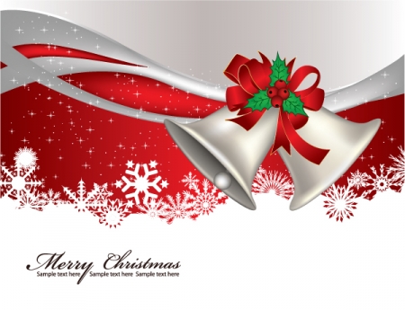 December Vector Background   Christmas Greeting Card   Stock