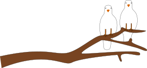 Doves On A Branch For V Day
