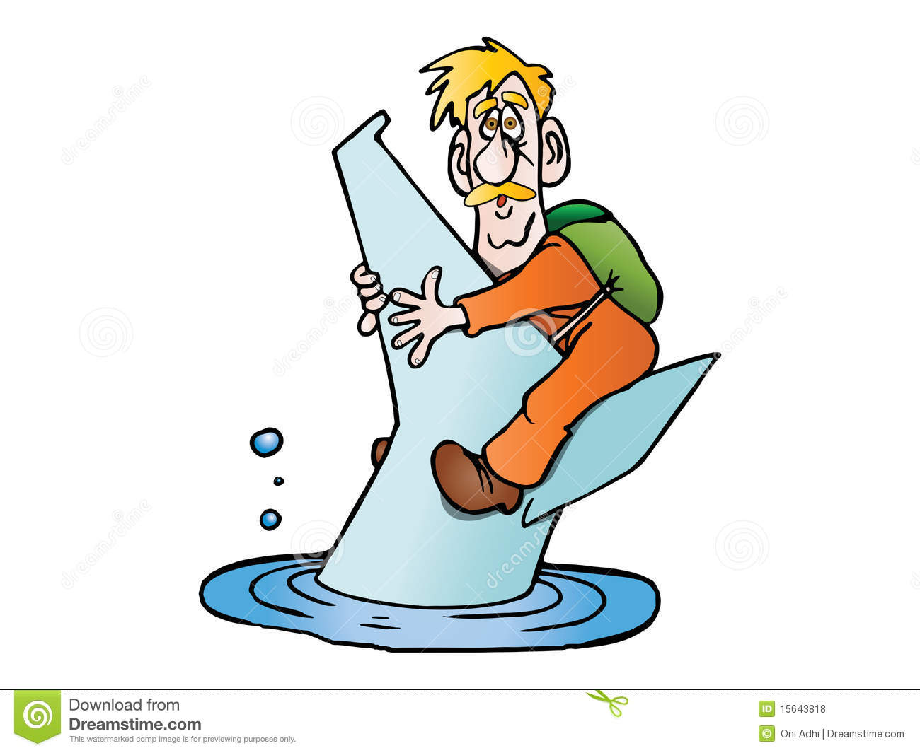 Drowning Clipart Man Drowning 15643818 Jpg