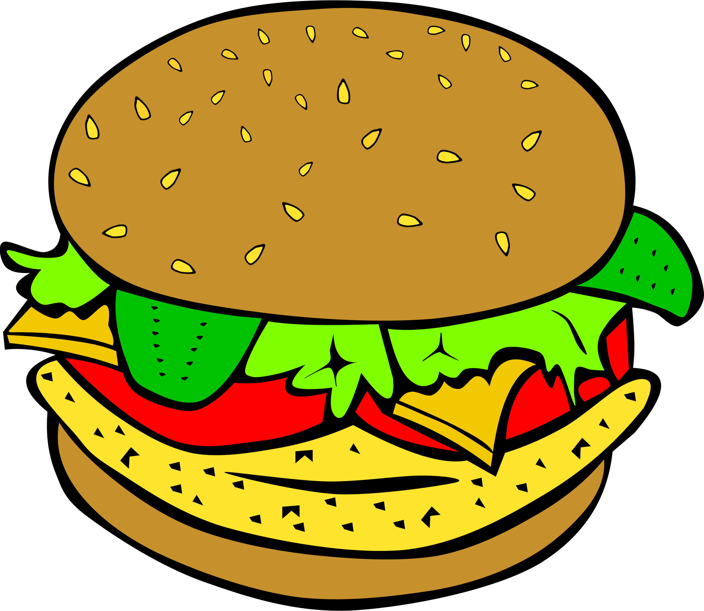Fast Food Lunch Dinner Chicken Burger By Gerald G