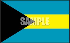 Flag Of The Bahamas   Royalty Free Clipart Picture