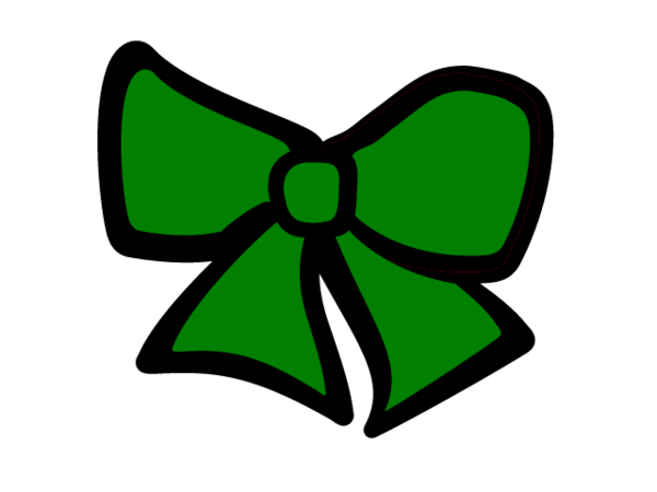 Green Cheer Bow   Free Images At Clker Com   Vector Clip Art Online