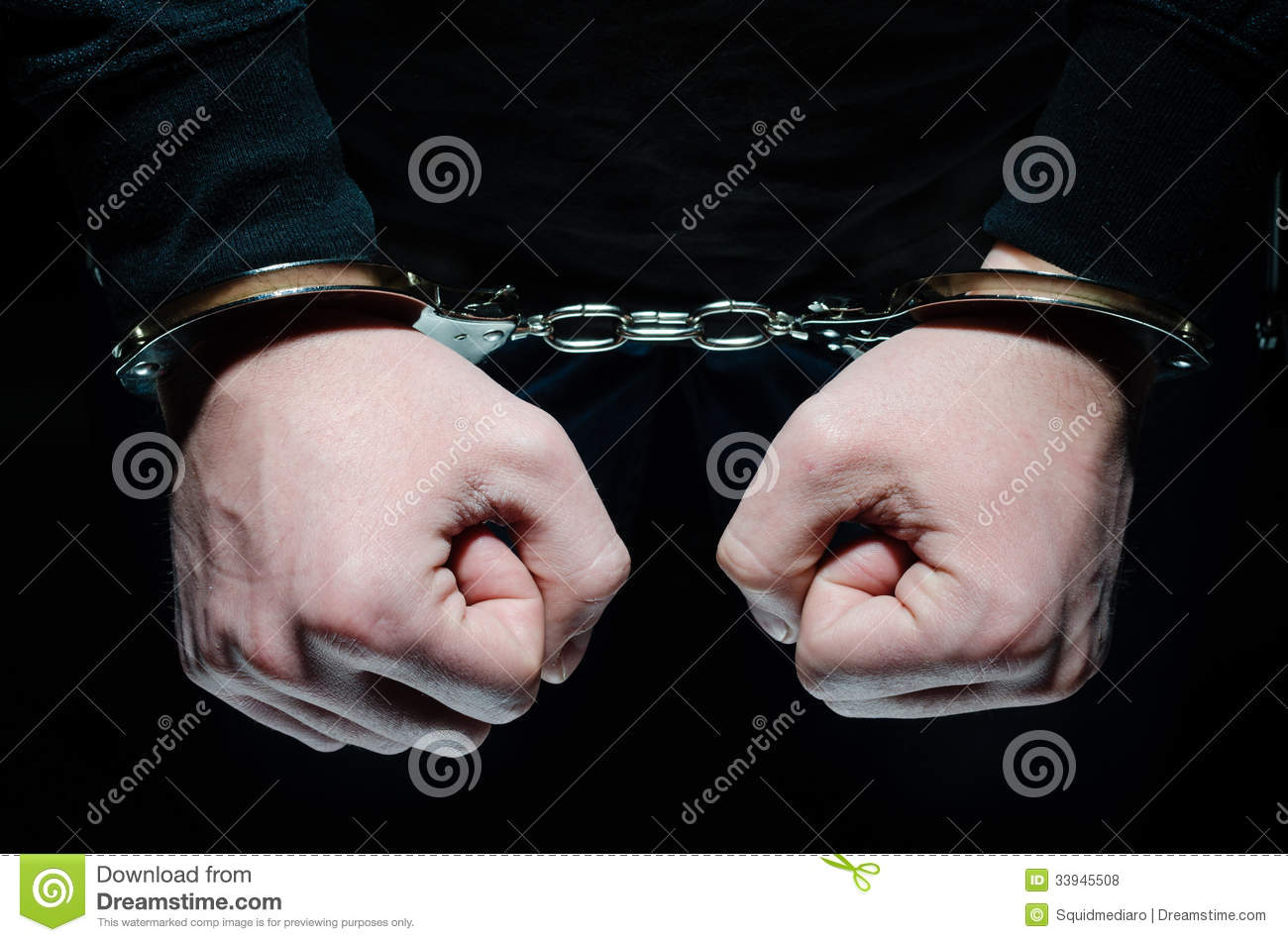 Handcuffed Man Royalty Free Stock Photos   Image  33945508