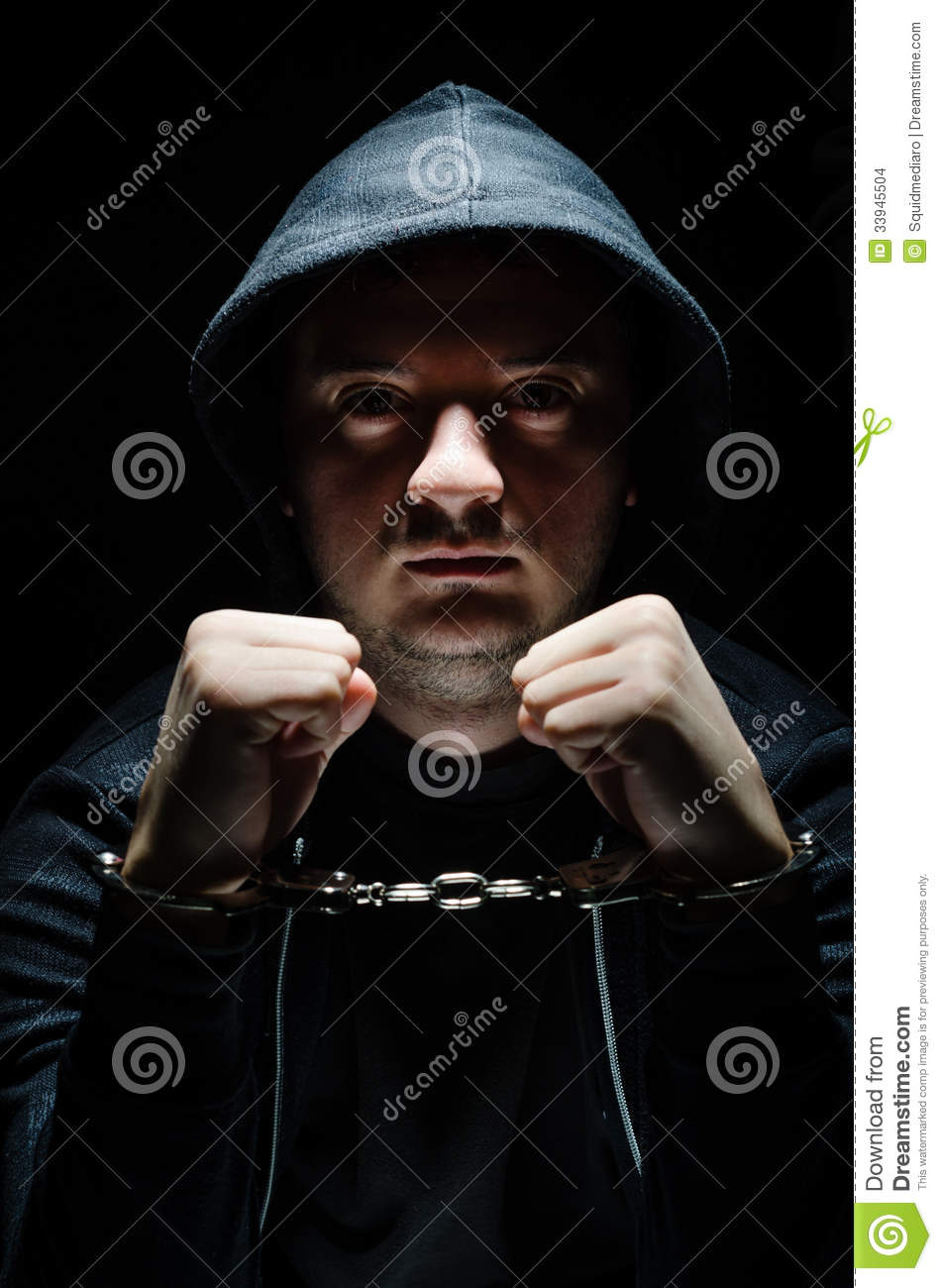Handcuffed Man Stock Images   Image  33945504