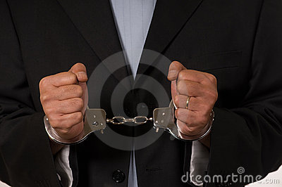 Handcuffed Man Stock Photography   Image  7215292