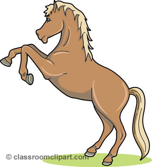Horse Clipart   Horse Standing Rear Legs   Classroom Clipart