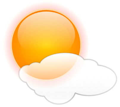Mostly Sunny   Http   Www Wpclipart Com Weather Sun Mostly Sunny Png