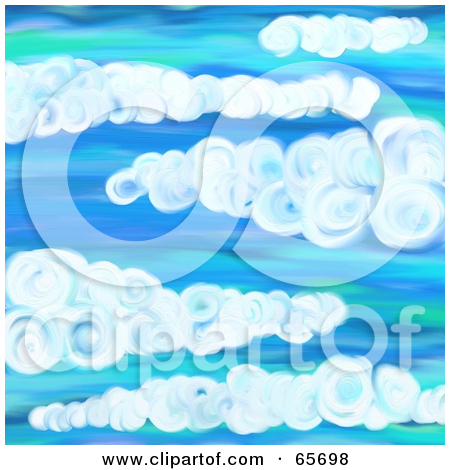 Royalty Free  Rf  Clipart Illustration Of A Background Of Blue Skies