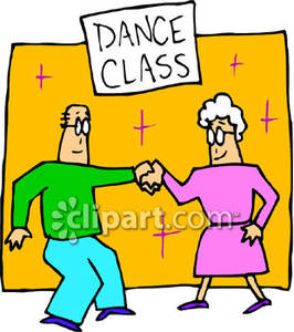 An Elderly Couple Dancing Together While Taking A Class Royalty Free
