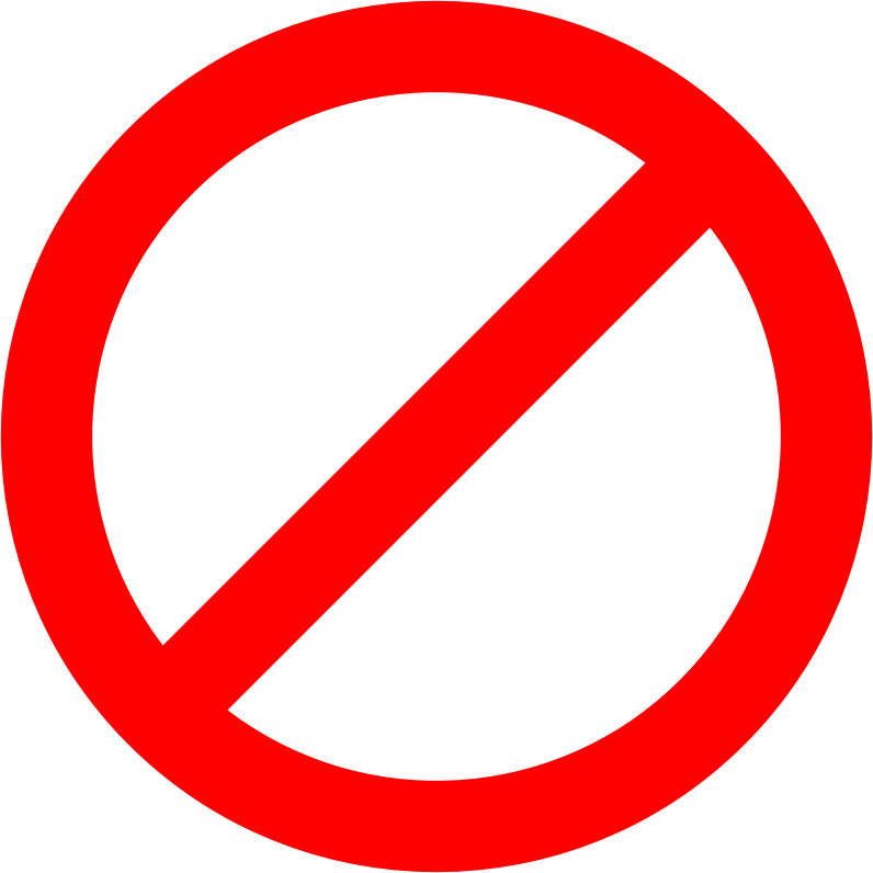     An Overlay Over Other Graphics To Create  No  Blank    Signs
