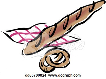 Bread Rolls Baguette   Vector Illustration   Clip Art Gg65700824