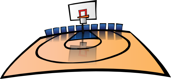 Cartoon Basketball Court Clip Art At Clker Com   Vector Clip Art